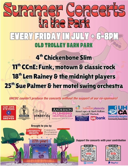 ad78 ward july news concerts in the park flyer