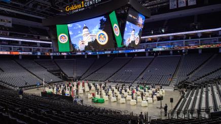 Swearing-in at Golden 1 Center