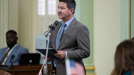 Assemblymember Ward introducing HR 46