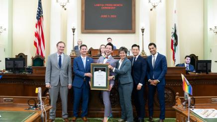 LGBTQ Caucus Pride Ceremony Press Conference