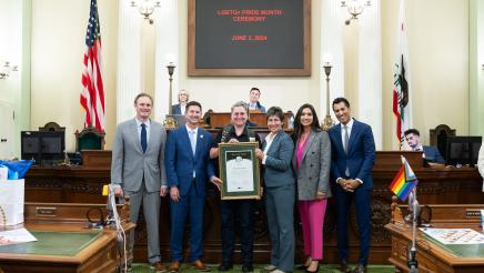LGBTQ Caucus Pride Ceremony Press Conference