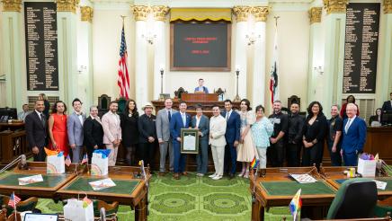 LGBTQ Caucus Pride Ceremony Press Conference
