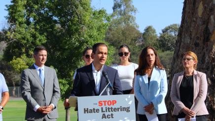 Press Conference for AB 3024: The Stop Hate Littering Act