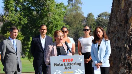 Press Conference for AB 3024: The Stop Hate Littering Act