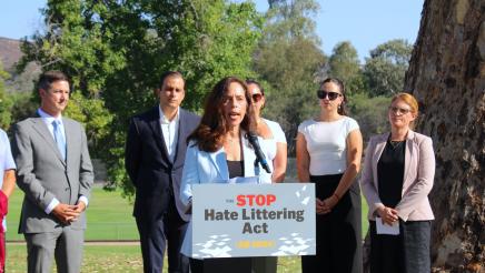 Press Conference for AB 3024: The Stop Hate Littering Act