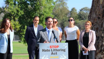 Press Conference for AB 3024: The Stop Hate Littering Act