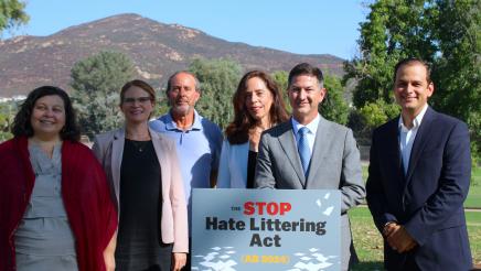 Press Conference for AB 3024: The Stop Hate Littering Act